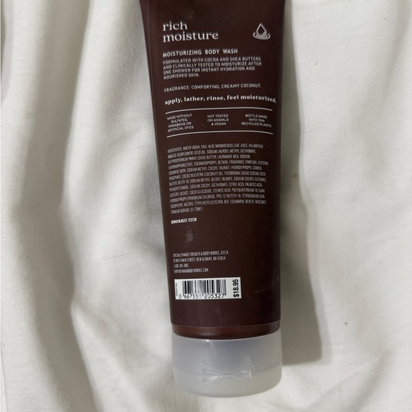 Bath and Body Works Coco Shea Rich Moisture Body Wash 10 oz - Picture 2 of 2